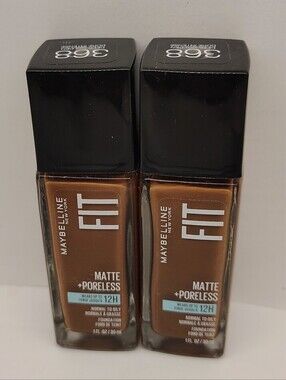 Maybelline Fit Me Matte  Poreless Foundation in 368 Warm Deep  New Makeup